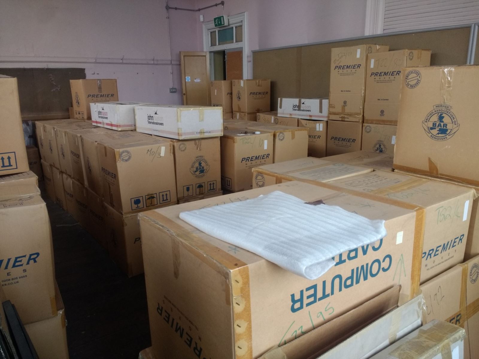 Spode Museum collection in storage